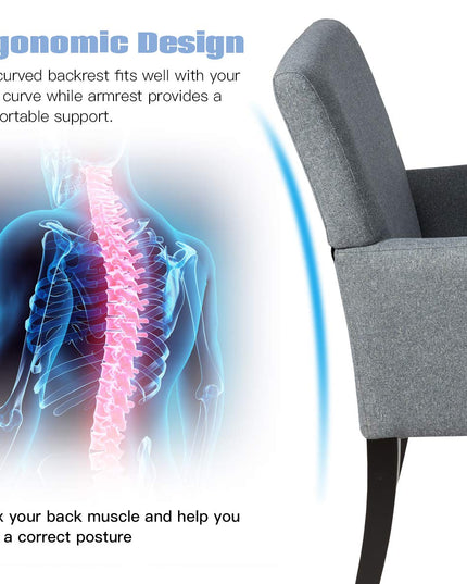 Giantex Fabric Executive Guest Chair