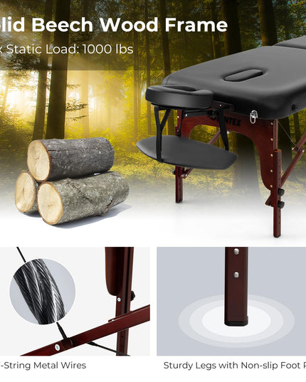 Portable Massage Table 84 Inch - Giantex