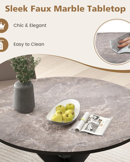 Giantex 36" Round Wood Dining Table
