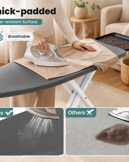 GIANTEX Full Size Foldable Ironing Board with Iron Rest