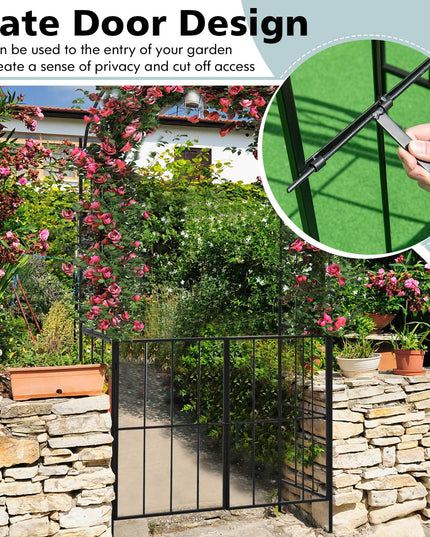 Giantex Garden Arbor Trellis with Door