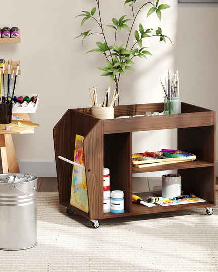Giantex Rolling End Table with Storage for Study Living Room Bedroom