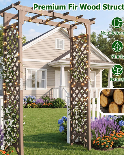 Giantex 216cm Garden Arch Trellis
