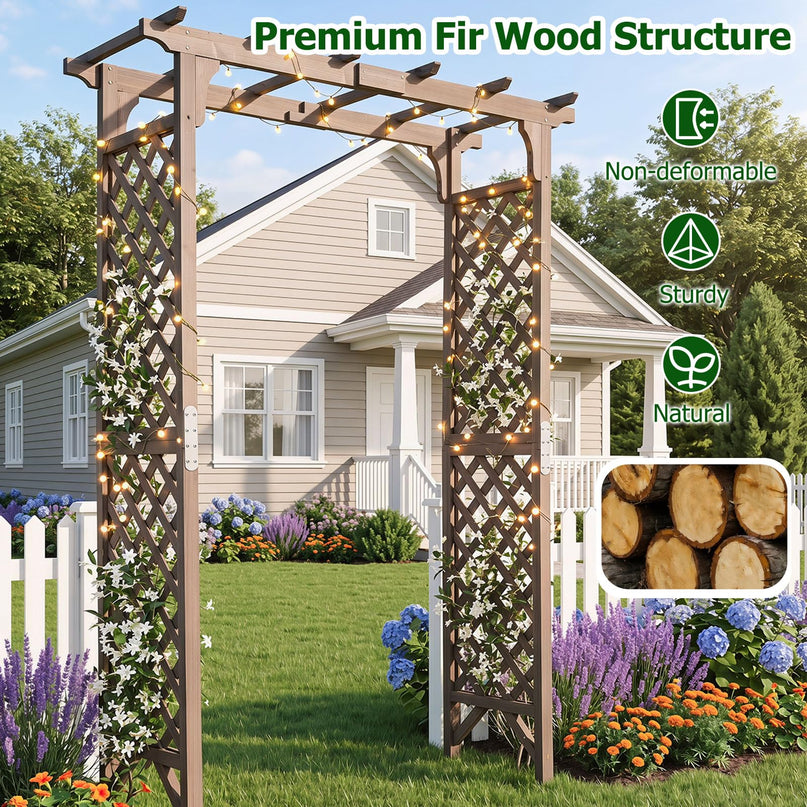 Giantex 216cm Garden Arch Trellis