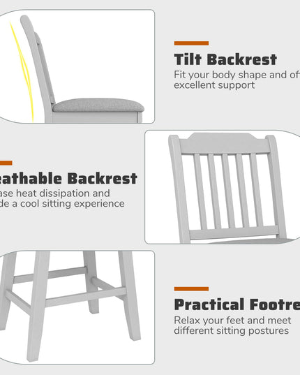 Giantex 25" Modern Bar Stools Set for Kitchen Island