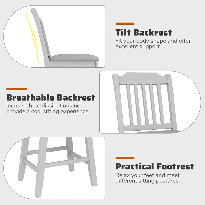 Giantex 25" Modern Bar Stools Set for Kitchen Island