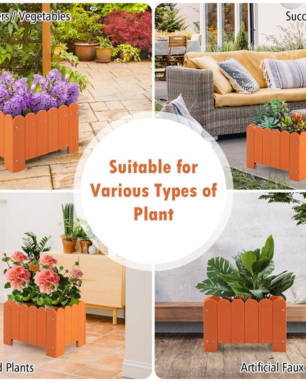 Giantex 2 Pack Rectangular Planter Box