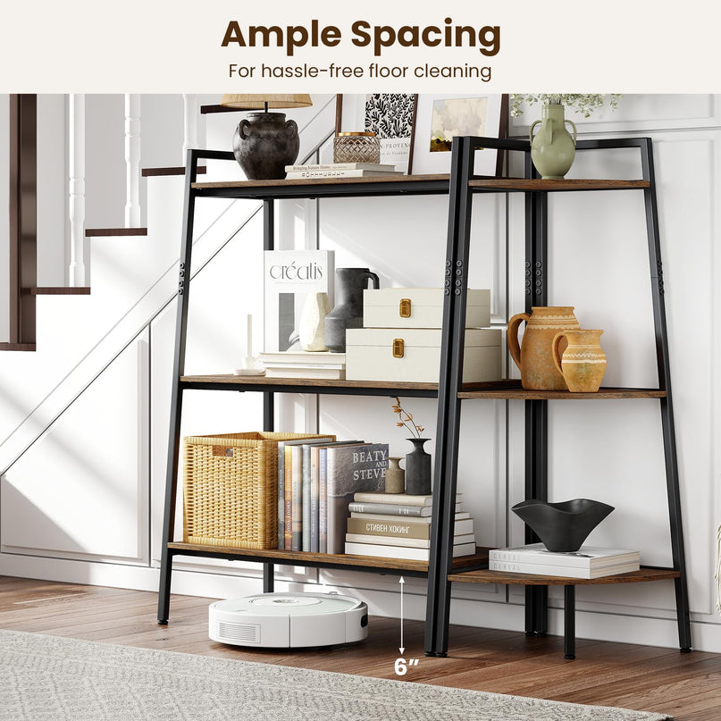 GIANTEX 3-Tier Ladder Shelf & Corner Shelf Set