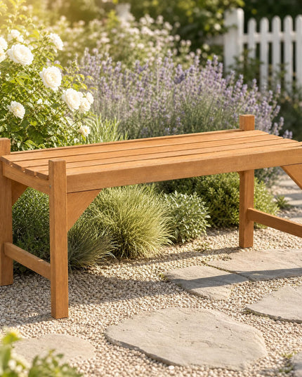 Giantex 40" Outdoor Benches Set of 1/2 2-Person Wood Patio Bench