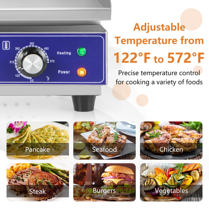 22" Electric Griddle 2000W - Giantex