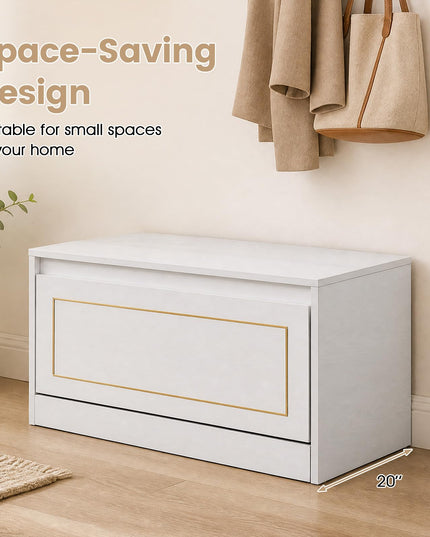 GIANTEX 31.5" W Hidden Narrow Shoe Cabinet for Hallway