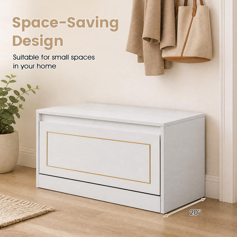 GIANTEX 31.5" W Hidden Narrow Shoe Cabinet for Hallway