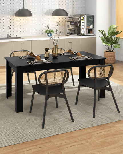 Dining Table, Wood Rectangular Table Dining Table 63" x 31.5" x 30"