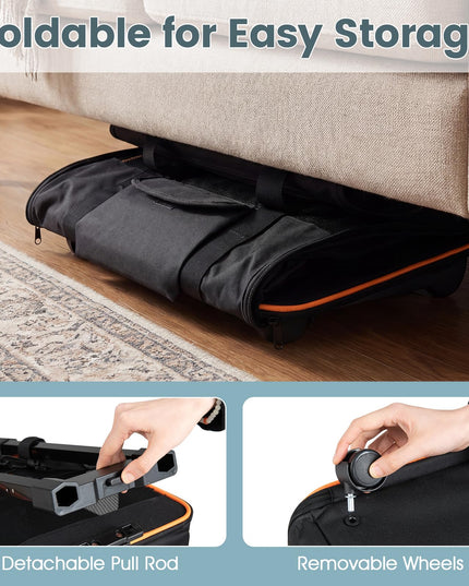 Giantex Rolling Pet Carrier with Wheels