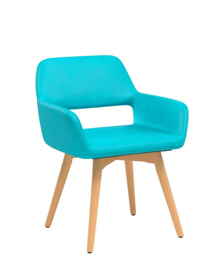 Set of 2 Velvet Dining Chairs, Modern Leisure Accent Living Room Chair w/Wood Legs, Non-Slip Foot Pads