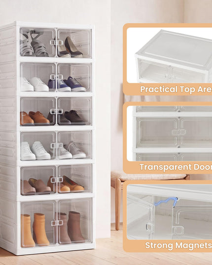 Giantex 6-Tier Foldable Shoe Rack Organizer