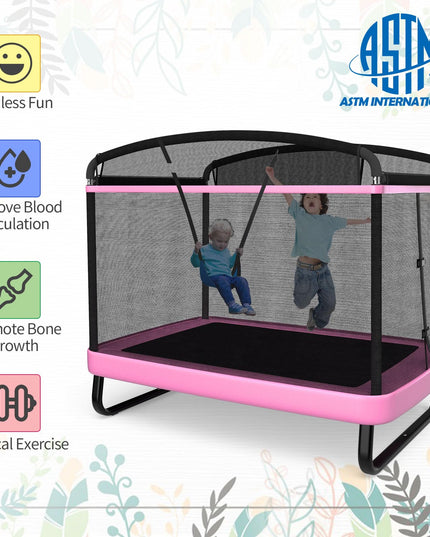Giantex 6 FT Trampoline for Kids with Swing