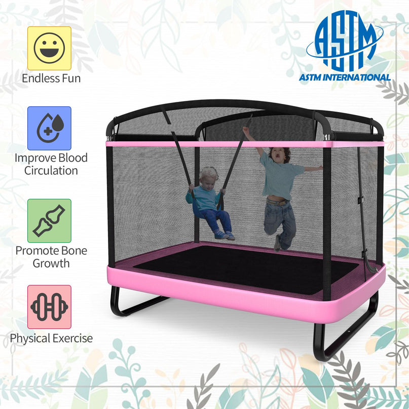 Giantex 6 FT Trampoline for Kids with Swing