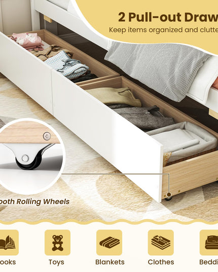 Giantex Twin Daybed with 2 Storage Drawers