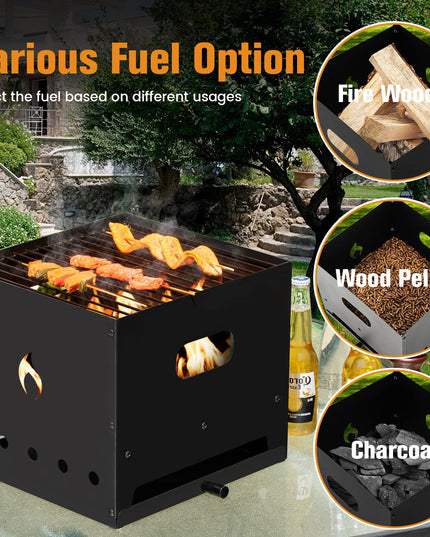 4-in-1 Outdoor Pizza Oven - Giantex