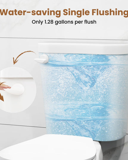 Giantex Two Piece Toilets with 17.5" ADA Comfort Height Seat