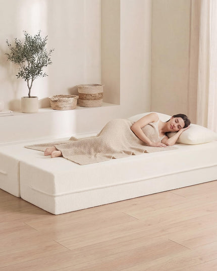 Giantex 75.5" Folding Sofa Bed with 2 Comfortable Pillows