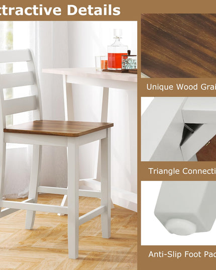 Giantex Counter Height Bar Stools Set