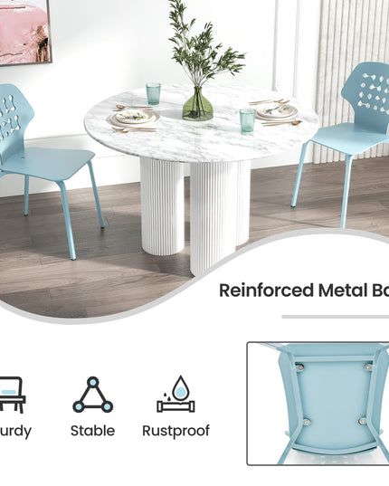 Giantex Metal Dining Chairs Set of 4