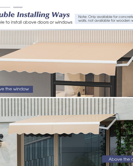 Giantex Retractable Awning for Patio