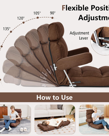 Adjustable Folding Sofa Chair - Giantex