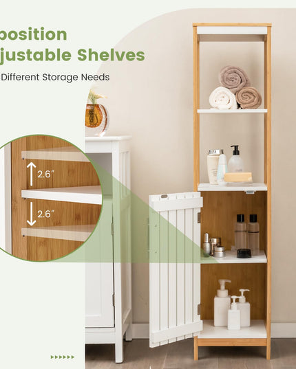 Giantex Bathroom Storage Cabinet Freestanding
