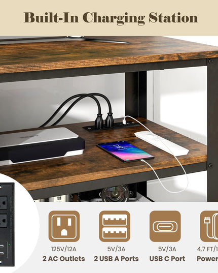 Giantex TV Stand for Bedroom, Entertainment Center for TVs up to 50”