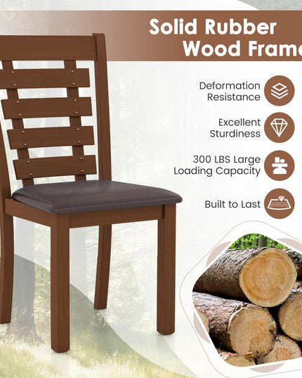 Giantex Wood Dining Chairs Set