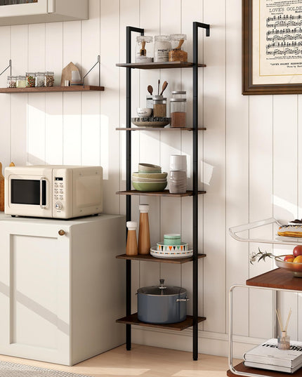 Giantex 5 Tier Ladder Shelf for Living Room Bedroom Home Office