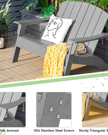 Giantex Adirondack Chair Outdoor Loveseat