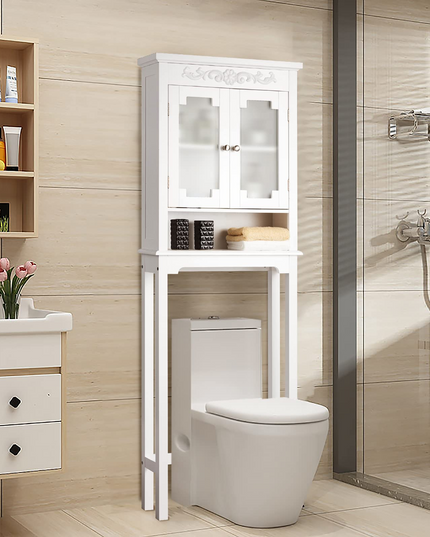 Giantex Over The Toilet Bathroom Space Saver, 3-Shelf Bathroom Organizer