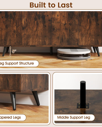 Giantex Buffet Sideboard with 5 Position Adjustable Shelves