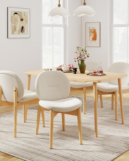 Giantex Wooden Dining Chairs Set of 2/4 for Home Restaurant