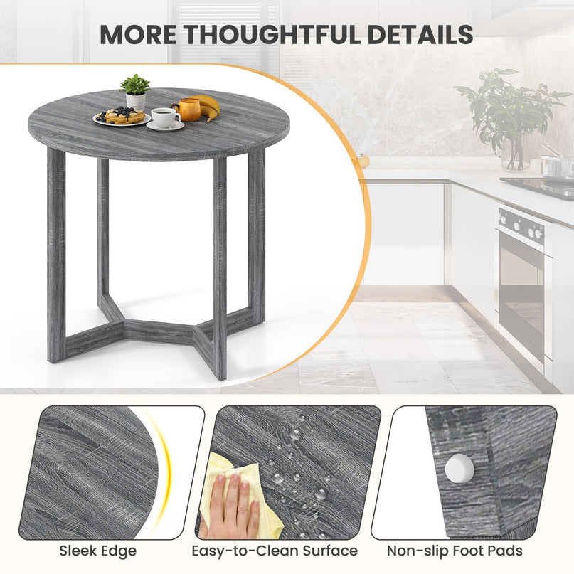 Giantex 36" Round Dining Table for 4