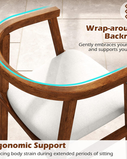 Giantex Wooden Dining Chairs Set of 2/4