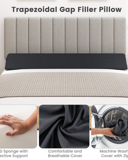 Giantex Bed Wedge Pillow for Headboard Gap Filler