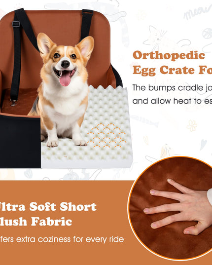 Giantex Orthopedic Dog Car Seat for Small Dogs up to 35/55 lbs(21'' x 20'' x 18''/32'' x 21'' x 18'')