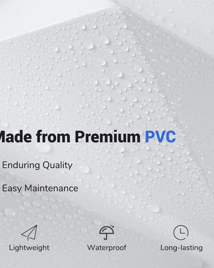 Giantex 20"x20" White PVC Decorative Wall Tiles with Diamond Pattern | 20/40 Pack 3D Wall Panels