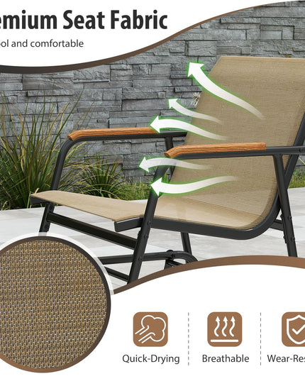 Giantex 3-Piece Outdoor Glider Set