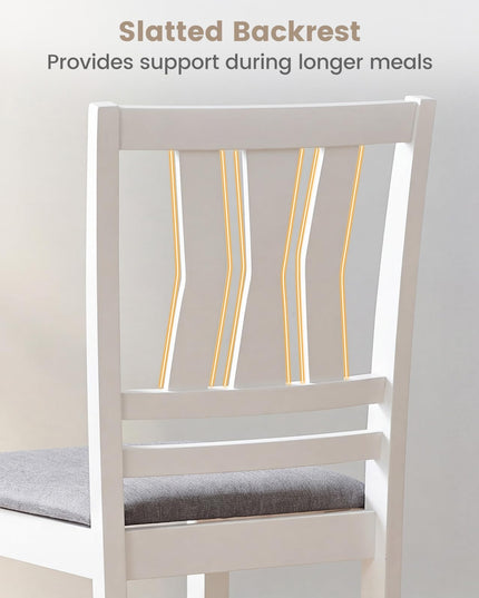 Giantex Wood Dining Chairs Set of 2/4 with Slat Back (2/4)