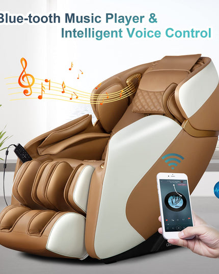 Giantex Full Body Massage Chair - Zero Gravity Shiatsu Massage Recliner with SL Track