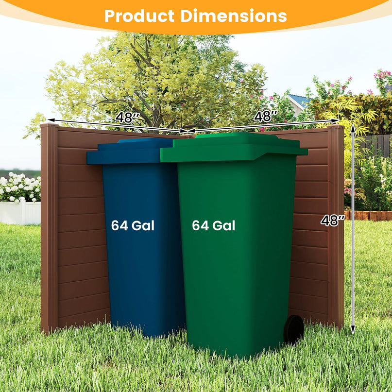 Giantex Outdoor Privacy Screen | 48''W x 48''H Decorative Air Conditioner Fence