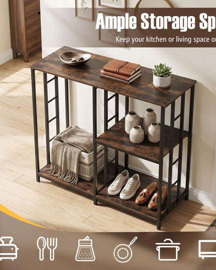 Giantex Kitchen Bakers Rack with Open Shelves