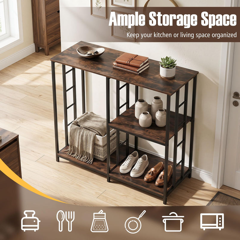 Giantex Kitchen Bakers Rack with Open Shelves