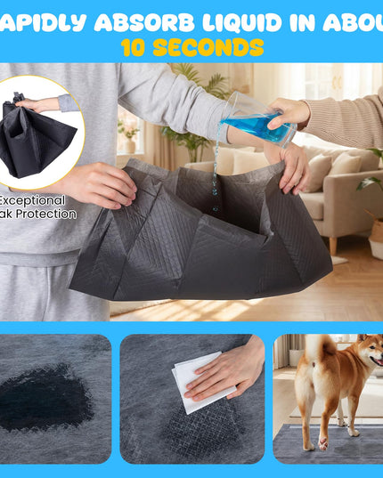 Giantex 150-Pack 24" x 24" Charcoal Dog Pee Pads for Small & Medium Dogs